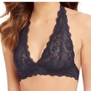 Intimately Free People Black Halter Bralette